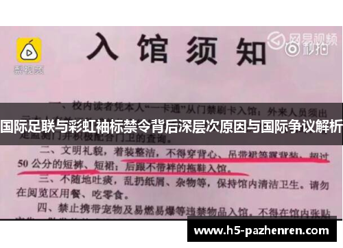 国际足联与彩虹袖标禁令背后深层次原因与国际争议解析